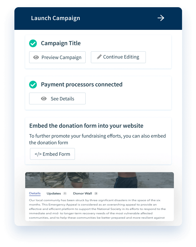 Launch your campaign